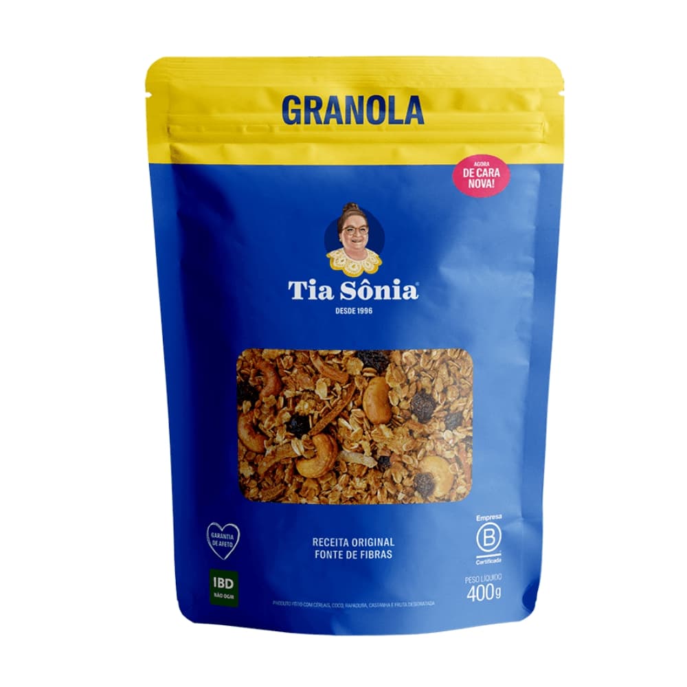 Granola Tradicional 400gr Encontre na Tia Sônia