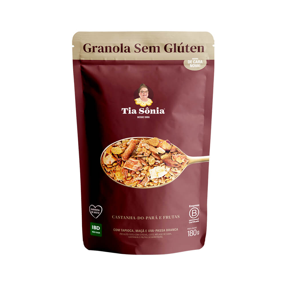 Comprar Granola Tia Sônia Sem Glúten 180g