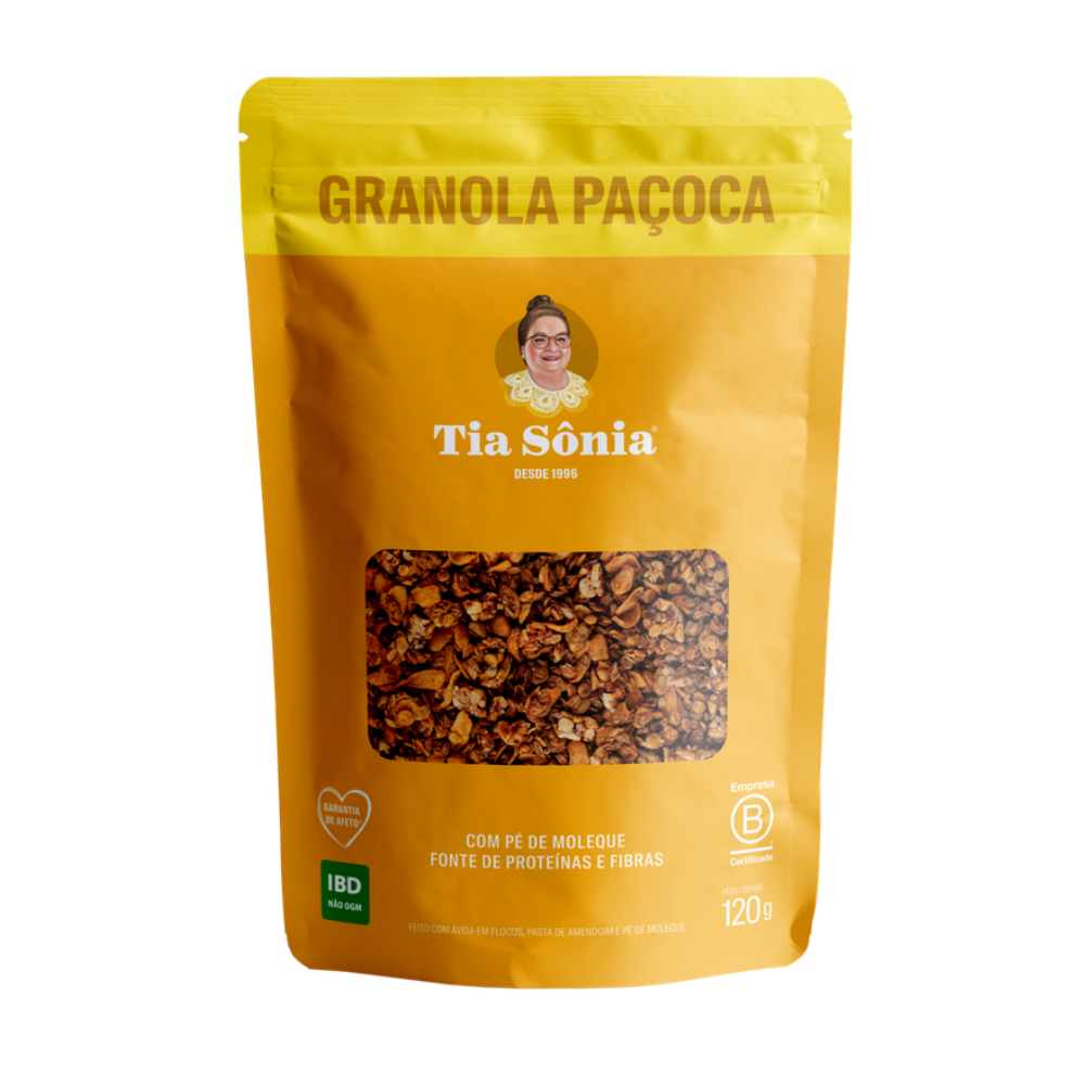 Granola Paçoca com Pé de Moleque Tia Sônia