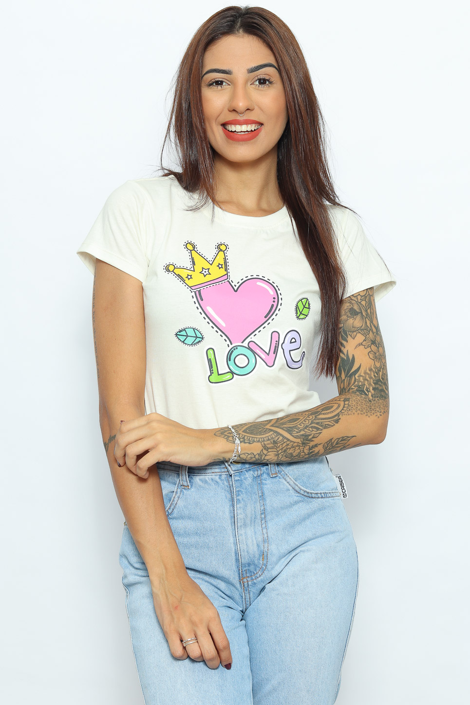 Love Coração Coroa - Off White (zoom)