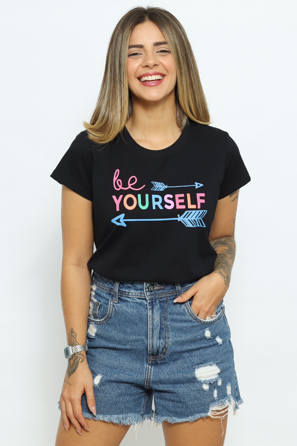 Be Yourself - Preto (zoom)
