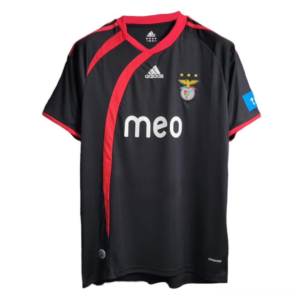 Camisa Benfica Away Retrô 2009/10 - Preto e Vermelho