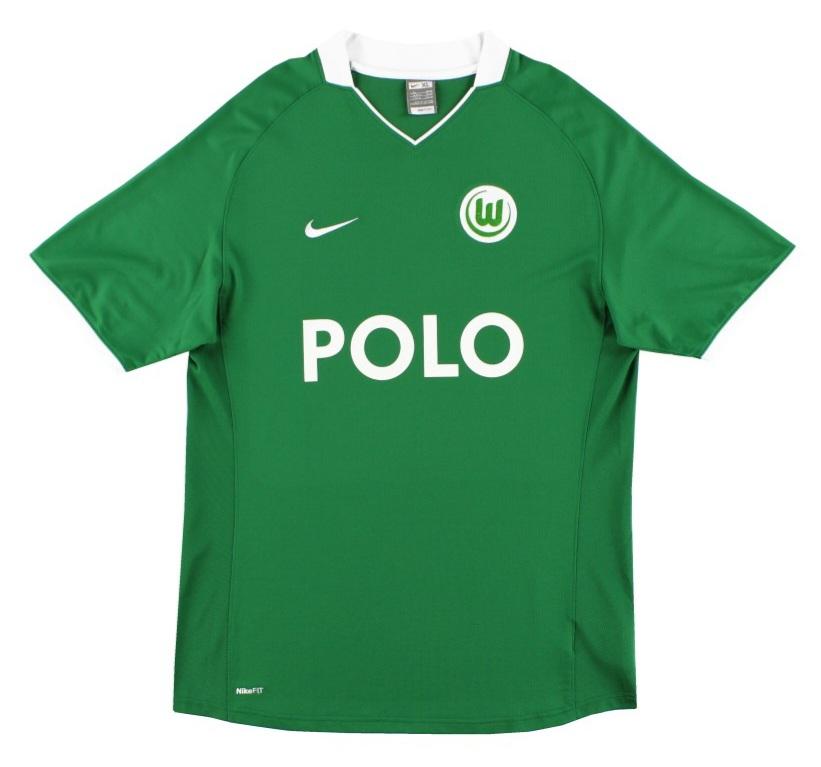 Camisa VfL Wolfsburg Home Retrô 2008/09 - Verde