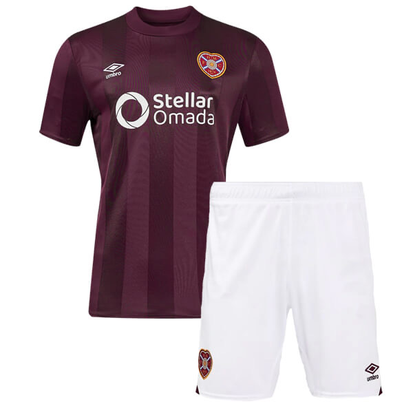 Kit infantil Hearts FC Home 2024/25