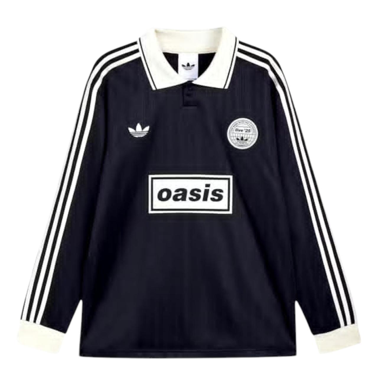 Camisa Adidas x Oasis Tour Jacquard Black - Manga longa