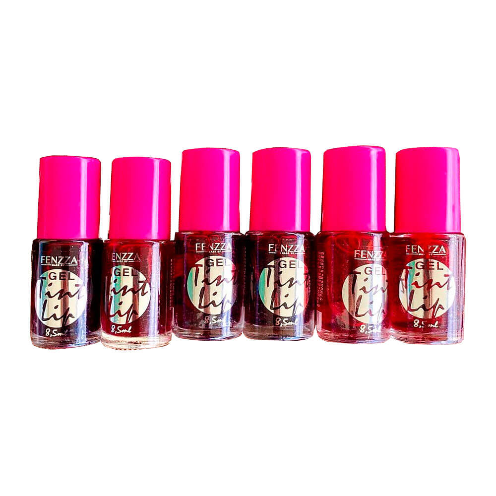 Kit c/6 Un Gel Tint Lip Fenzza FZ24011