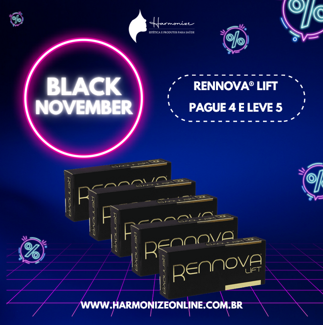 BLACK - Combo 5 unidades Ácido Hialurônico Rennova® Lift