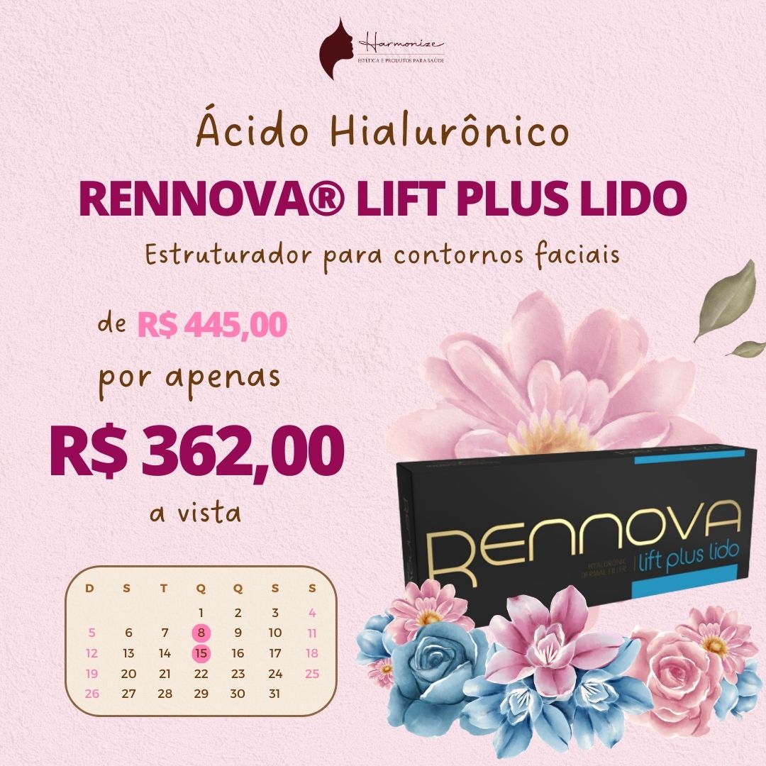 MARÇO - Ácido Hialurônico Rennova® Lift Plus Lido