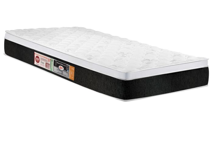 Colchão Castor Solteiro D45 Black White AIR Euro Pillow 88x188x23