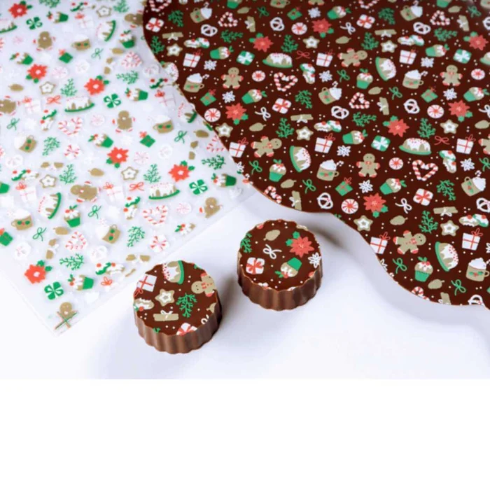 Transfer para Chocolate Natal (40 x 30cm) - Doces (2)