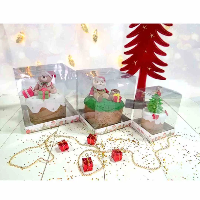 Caixa Vitrine Panetone Vitrine de Natal 500g/1Kg (3uni) - Decora Doces_b