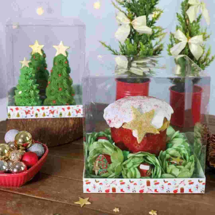 Caixa Vitrine Panetone Vitrine de Natal 500g/1Kg (3uni) - Decora Doces_c