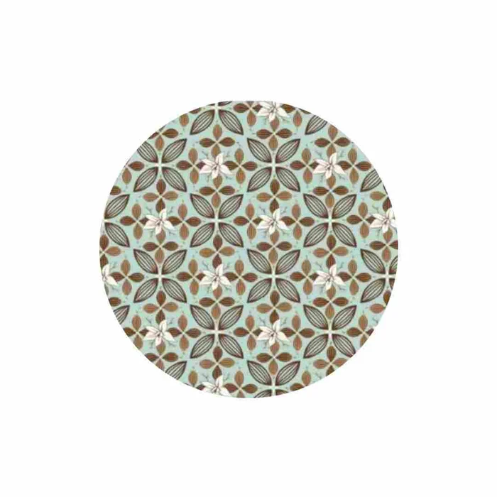 Folha Chumbo 8,0 x 7,8cm (300uni) - Flor de Cacau Páscoa Turquesa_d