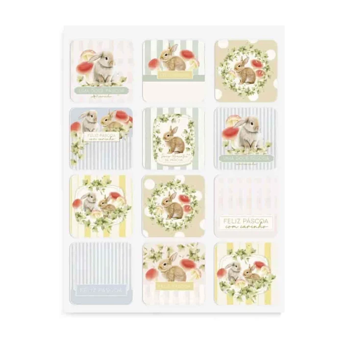 Adesivos Páscoa Breeze (24uni) - Cromus