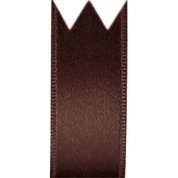 Fita Cetim Simples Marrom Café (2,2cm x 10m) - Progresso (normal)