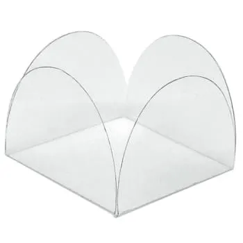Forminha para Doce 4 Pétalas - Acetato Transparente (50 uni) (normal)