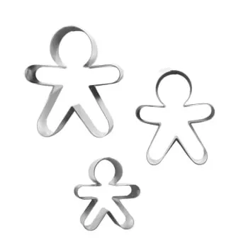 Kit Cortadores Boneco de Gengibre (3uni) - Kastar (normal)