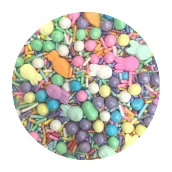 Enfeite de Páscoa em Açúcar Sprinkles Páscoa 2 (50g) - Jady Confeitos (normal)