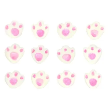 Enfeite de Páscoa em Açúcar Pegadas de Coelho (12 uni) - Jady Confeitos (normal)