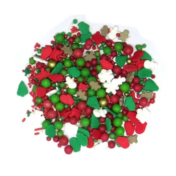 Enfeite de Natal em Açúcar Sprinkles de Natal - Jady Confeitos (normal)