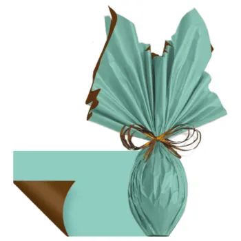 Papel Bopp Dupla Face Opacque Turquesa/Marrom 69x89cm (25uni) - Cromus (normal)