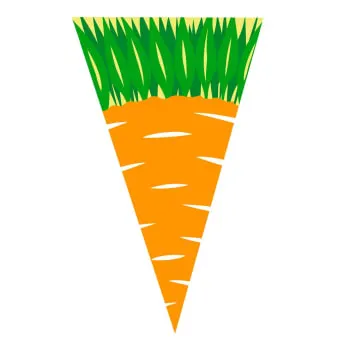 Saquinho Cenoura tipo Cone 50uni (18 x 30cm) - Cromus (normal)