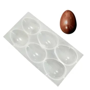 Forma de Chocolate em Polipropileno Ovo de Páscoa 50g - Cristal Formas (normal)