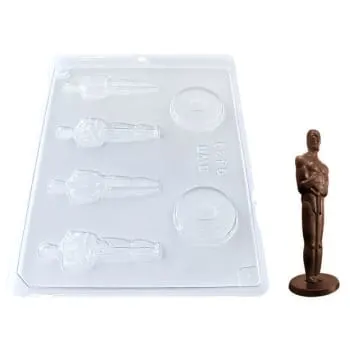 Forma de Chocolate Acetato Estatueta Oscar Média (10 uni) - BWB (normal)