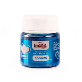 Corante Lipossolúvel em Pó para Chocolate Cobalto (5g) - Gran Chef (normal)