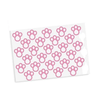 Adesivos Pegadas Rosa de Coelho de Páscoa (54uni) - Cromus (normal)