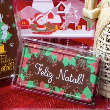 Forma Decorativa Blister Tablete/Barra Natal - Feliz Natal (4 cavidades)_B