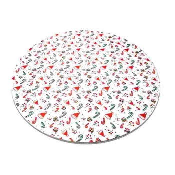 Base Laminada Redonda Estampa de Natal para Bolos 21,0cm (5uni)_A
