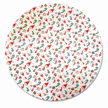Base Laminada Redonda Estampa de Natal para Bolos 21,0cm (5uni)_C