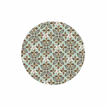 Folha Chumbo 8,0 x 7,8cm (300uni) - Flor de Cacau Páscoa Turquesa_d
