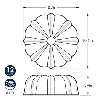 Forma para Bolo Bundt Original Grafite - Nordic Ware_e