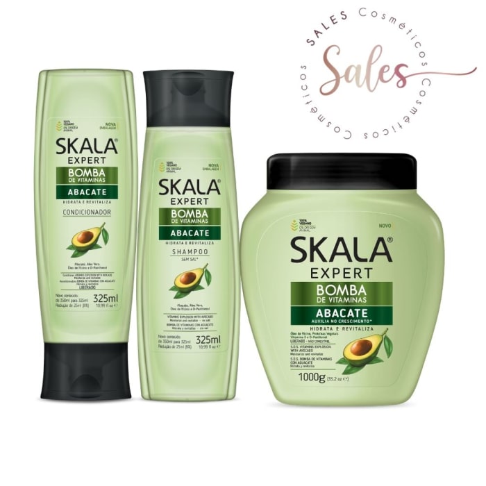 Kit Skala de Tratamento Bomba de Abacate - Sales Cosmeticos