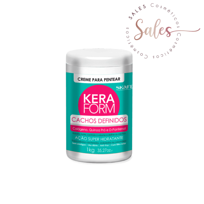 Creme de Pentear Kera Form Cachos Definidos 1000 g