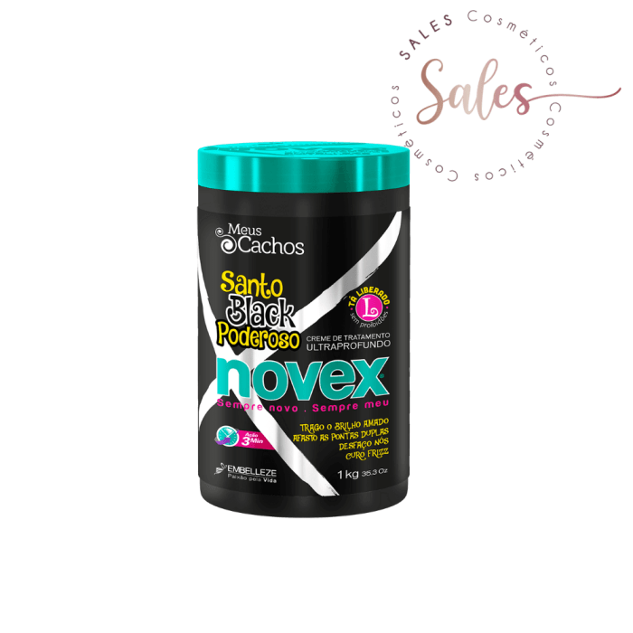 Creme de Tratamento Novex Santo Black 1000 g