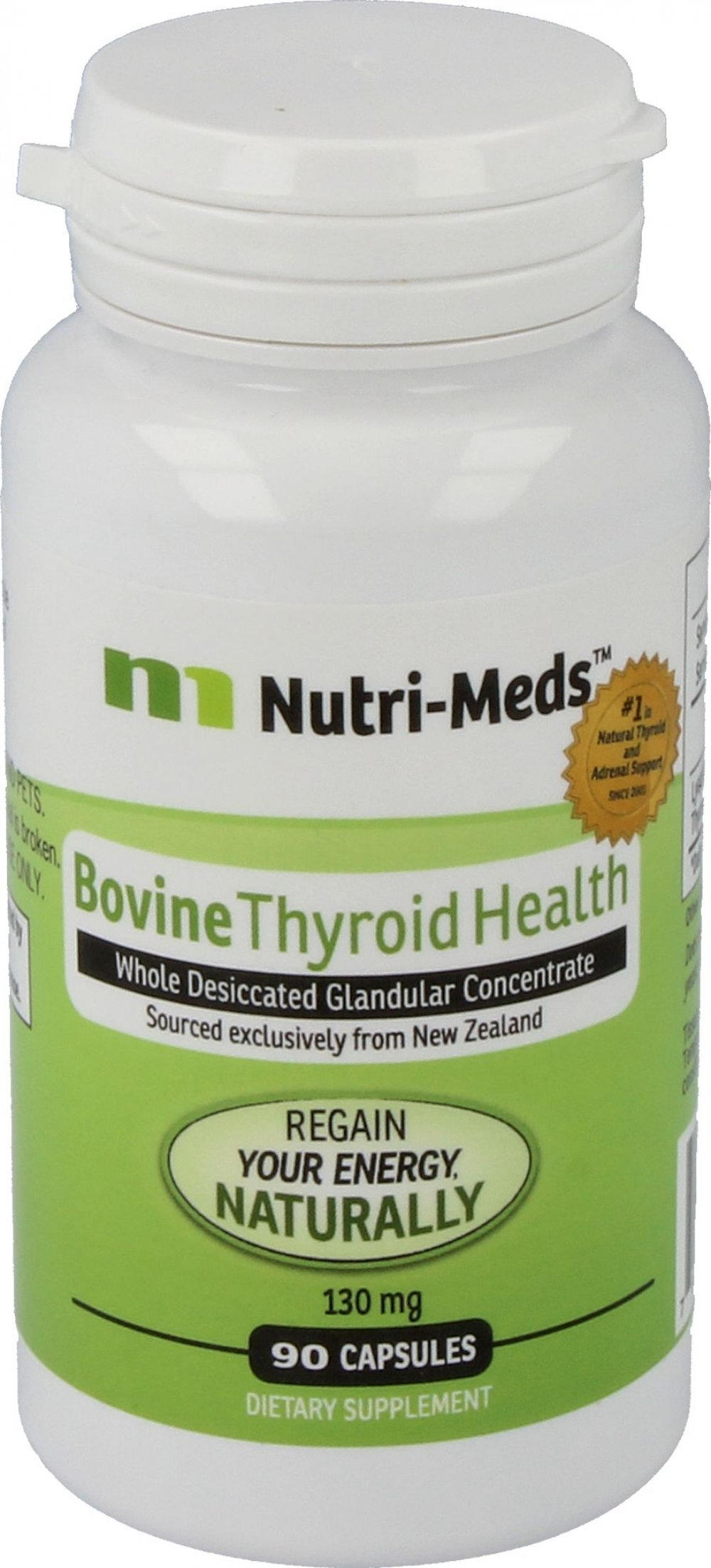 Bovine Thyroid Health, NutriMeds, 130 mg 90 cápsulas