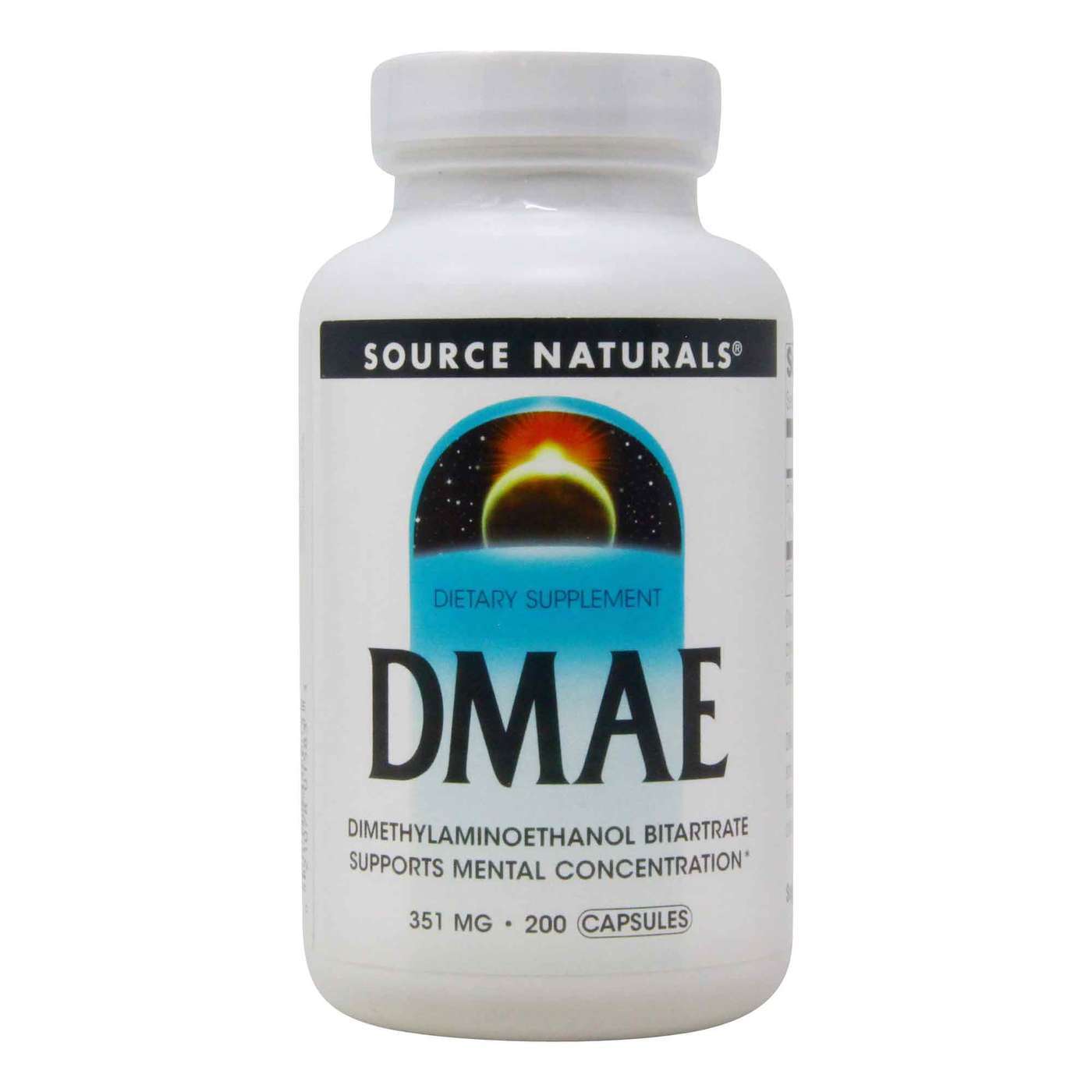 DMAE, Source Naturals, 351 mg, 200 Cápsulas