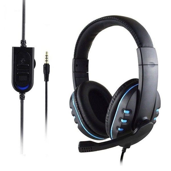 Fone Gamer Stereo Gaming Headset Para PC, Xbox, PlayStation - Plug 3.5mm Azul